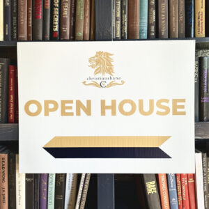 Christian Shane Properties Large Open House H Frame Sign