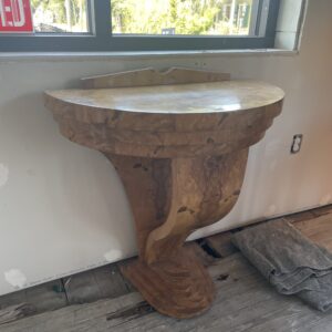 Art Deco Burl Console