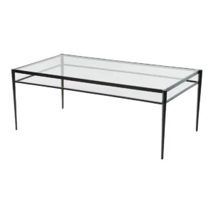 "Lescot" Bronze and Glass Coffee Table by Global Views