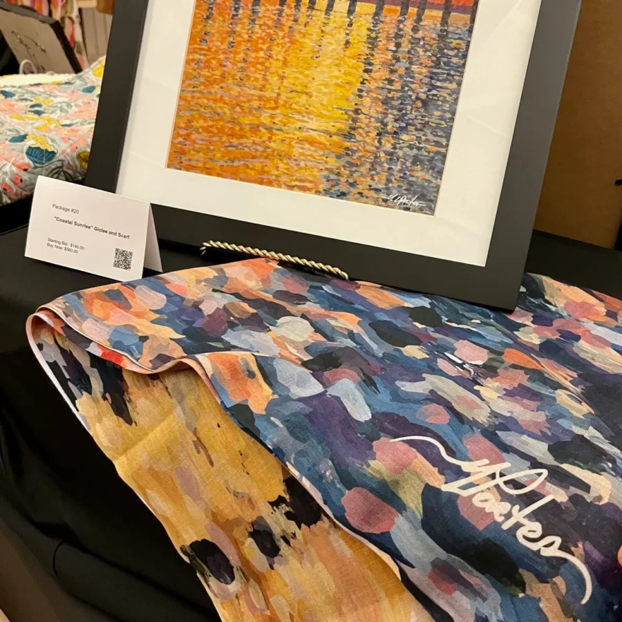 golden sunset scarf