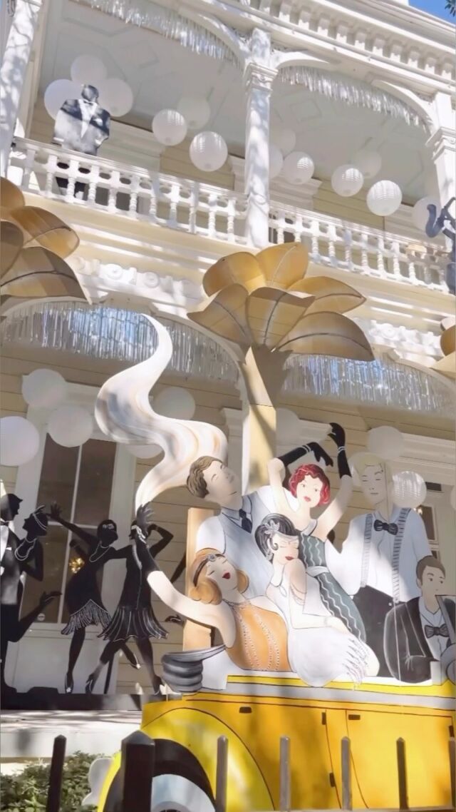 Our 2022 Gatsby-themed Mardi Gras house float, designed by @nadia_ndstudio , still makes our heart skip a beat 🥰Be on the lookout for 2023’s reveal👀•••#mardigras #housefloat #neworleans #neworleansculture #gatsby